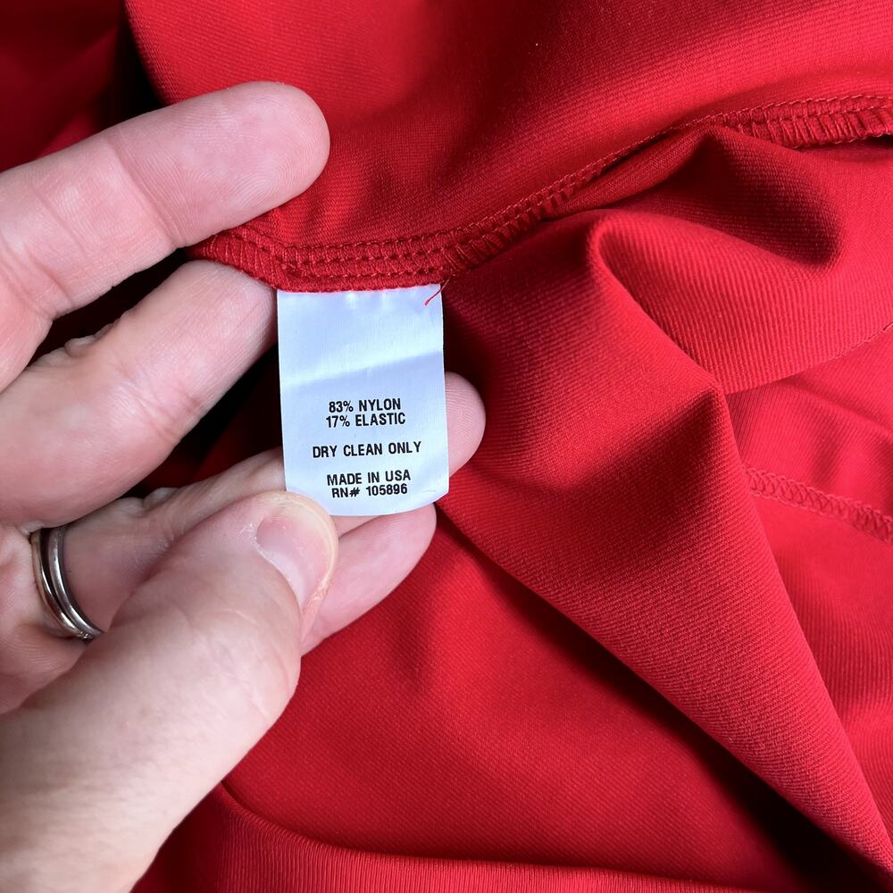 WORTH Red Stretchy Nylon Tank Top Cami EUC Size XL - Picture 6 of 6